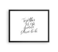 Affiche Poster 50x40cm Tableaux Image Photo Ensemble Notre Lieu Wall Art