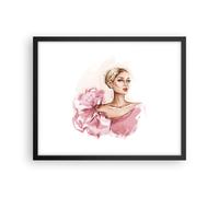 Affiche Poster 50x40cm Tableaux Image Photo Femme Artiste Mode Wall Art