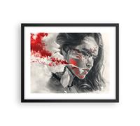 Affiche Poster 50x40cm Tableaux Image Photo femme visage art Wall Art