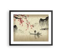 Affiche Poster 50x40cm Tableaux Image Photo Fleur Cerises Japon Wall Art