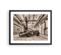 Affiche Poster 50x40cm Tableaux Image Photo Formule 1 Course Rétro Wall Art