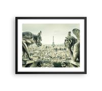 Affiche Poster 50x40cm Tableaux Image Photo Gargouilles Paris Notre-Dame Art