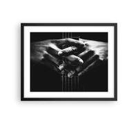 Affiche Poster 50x40cm Tableaux Image Photo Guitare Musicien Musique Wall Art
