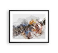 Affiche Poster 50x40cm Tableaux Image Photo guitare musique Wall Art Decoration