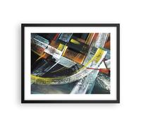 Affiche Poster 50x40cm Tableaux Image Photo L'Abstraction Graffiti Coloré Art