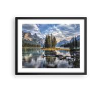 Affiche Poster 50x40cm Tableaux Image Photo Lac Paysage Nature Wall Art