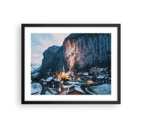 Affiche Poster 50x40cm Tableaux Image Photo Lauterbrunnen Suisse Vallée Wall Art