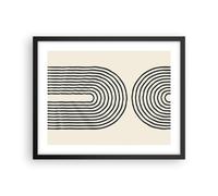 Affiche Poster 50x40cm Tableaux Image Photo Lignes Ovale Minimalisme Wall Art