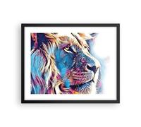 Affiche Poster 50x40cm Tableaux Image Photo Lion crinière conte de fées Wall Art