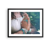 Affiche Poster 50x40cm Tableaux Image Photo Mains Bijoux Boho Wall Art