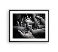 Affiche Poster 50x40cm Tableaux Image Photo Mains Tolérance Communauté Wall Art