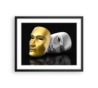 Affiche Poster 50x40cm Tableaux Image Photo Masque théâtre scène acteur Wall Art