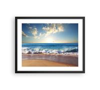 Affiche Poster 50x40cm Tableaux Image Photo mer rivage eau Wall Art Decoration