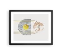 Affiche Poster 50x40cm Tableaux Image Photo Moderne Or Abstrait Wall Art
