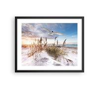 Affiche Poster 50x40cm Tableaux Image Photo Mouette Mer Côte Wall Art