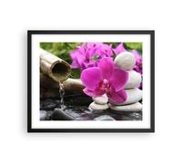 Affiche Poster 50x40cm Tableaux Image Photo Orchidée bambou décoration spa Art