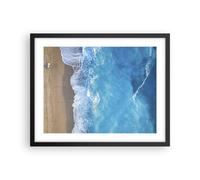 Affiche Poster 50x40cm Tableaux Image Photo Plage Bord Mer Wall Art Decoration