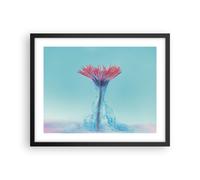 Affiche Poster 50x40cm Tableaux Image Photo Rose Marguerite Encre Wall Art