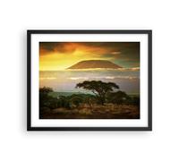 Affiche Poster 50x40cm Tableaux Image Photo Safari la faune montagne kenya Art
