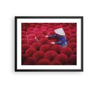 Affiche Poster 50x40cm Tableaux Image Photo Séchage Encens Vietnam Wall Art