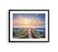Affiche Poster 50x40cm Tableaux Image Photo Sentier Montagne Açores Wall Art