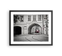 Affiche Poster 50x40cm Tableaux Image Photo Tchèque Tramway Prague Wall Art