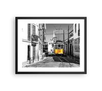 Affiche Poster 50x40cm Tableaux Image Photo Tram Portugal Lisbonne Wall Art