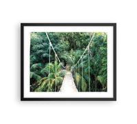 Affiche Poster 50x40cm Tableaux Image Photo Tropique Jungle Pont Wall Art