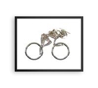 Affiche Poster 50x40cm Tableaux Image Photo Vélo Robot Moderne Wall Art