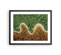 Affiche Poster 50x40cm Tableaux Image Photographie Aérienne Façon Forest Art
