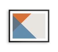 Affiche Poster 50x40cm Tableaux Image Quatre Les Couleurs L'Abstraction Art