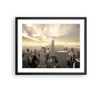 Affiche Poster 50x40cm Tableaux Image Ville Gratte-ciel Manhattan New York Art