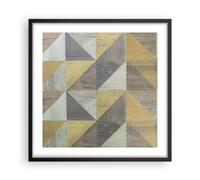 Affiche Poster 50x50cm Tableaux Image Abstraction Géométrique Triangles Art