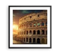 Affiche Poster 50x50cm Tableaux Image Coloseum Roma Architecture Italie Art