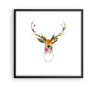 Affiche Poster 50x50cm Tableaux Image Deer imaginaire graffiti graphique Art