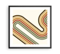 Affiche Poster 50x50cm Tableaux Image Photo Abstraction Façon Ceintures Wall Art