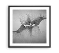 Affiche Poster 50x50cm Tableaux Image Photo Baiser Amour Couple Wall Art