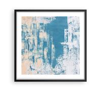Affiche Poster 50x50cm Tableaux Image Photo Bleu Peintures Arrière Plan Wall Art