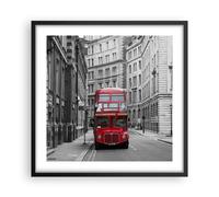 Affiche Poster 50x50cm Tableaux Image Photo Bus angleterre vacances londres Art