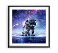 Affiche Poster 50x50cm Tableaux Image Photo cosmonaute espace Wall Art