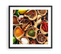 Affiche Poster 50x50cm Tableaux Image Photo Cuisine nourriture herbes épices Art