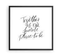 Affiche Poster 50x50cm Tableaux Image Photo Ensemble Notre Lieu Wall Art
