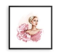 Affiche Poster 50x50cm Tableaux Image Photo Femme Artiste Mode Wall Art