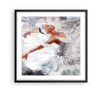 Affiche Poster 50x50cm Tableaux Image Photo Femme danse ballet corps Wall Art