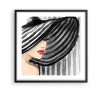 Affiche Poster 50x50cm Tableaux Image Photo femme style mode Wall Art