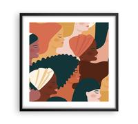 Affiche Poster 50x50cm Tableaux Image Photo Femmes Multiculturalisme Moderne Art