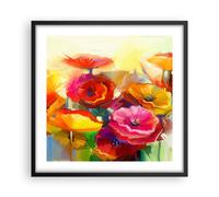 Affiche Poster 50x50cm Tableaux Image Photo Fleurs Printemps Flore Jardin Art