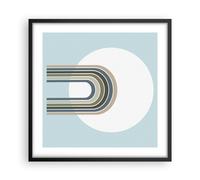 Affiche Poster 50x50cm Tableaux Image Photo Formes roue lignes Wall Art