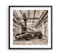 Affiche Poster 50x50cm Tableaux Image Photo Formule 1 Course Rétro Wall Art