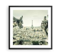Affiche Poster 50x50cm Tableaux Image Photo Gargouilles Paris Notre-Dame Art